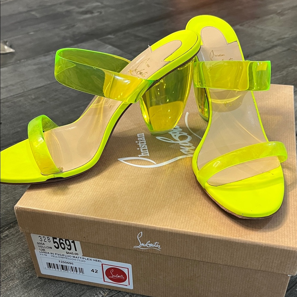 Christian Louboutin Neon Yellow Heels